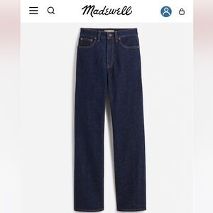 Madewell Women’s Curvy 90’s Straight Jeans denim size 28 NWT